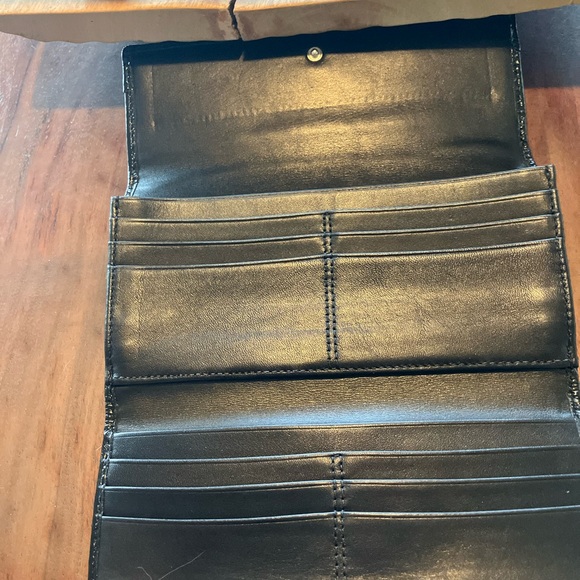 Coach Script Design Black and White Wallet - Picture 11 of 11